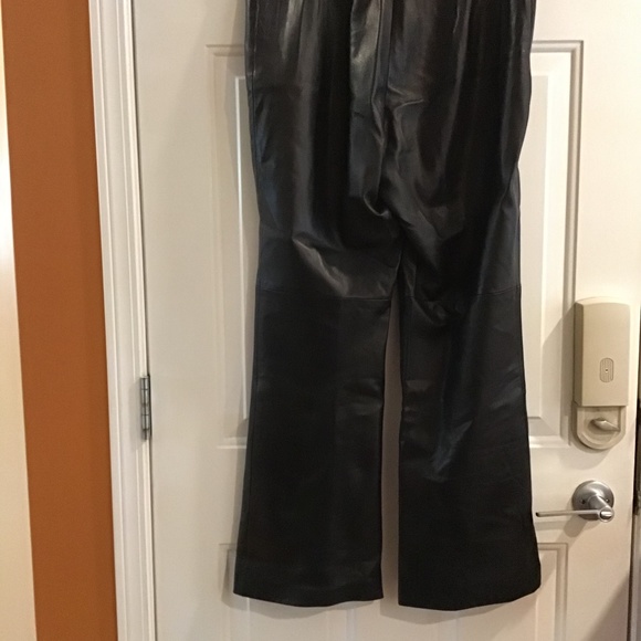 Leather pants - straight legged - Picture 2 of 2